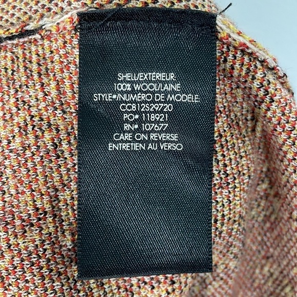 Alice + Olivia Hester Patchwork Wool Cardigan Jacket Size XS S - Picture 7 of 8